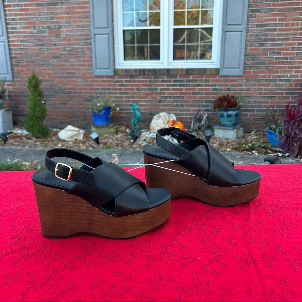 Women's Naomi Wood Wedge Heels with Memory Foam Insole - Universal Thread size 7